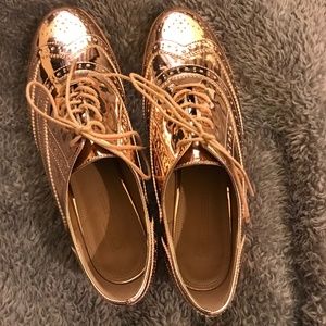NWOT Rose Gold ASOS Oxfords